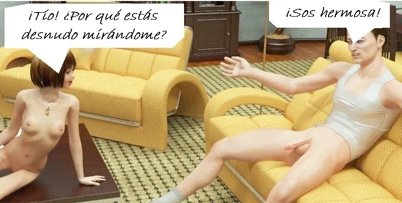 La sobrinita culeada y enlechada (3D animado)