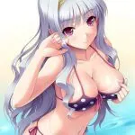 Bikini y cosplay de conejita hentai