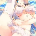 Bikini y cosplay de conejita hentai