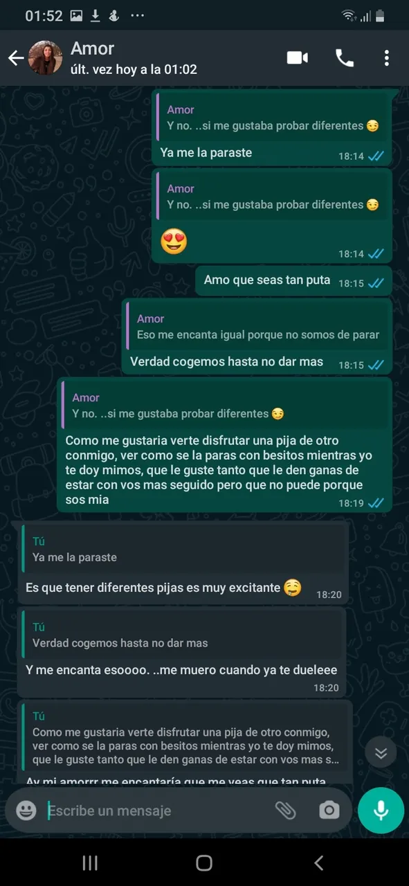 Mi novia le gusta hacerme cornudo