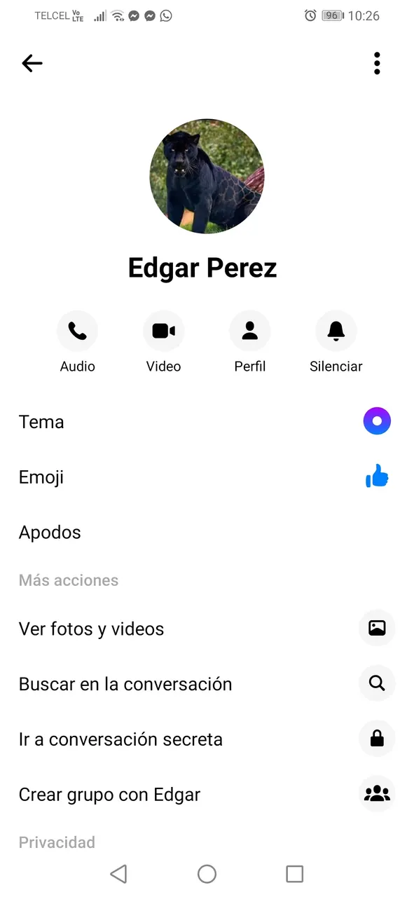 Una parejita más de facebook