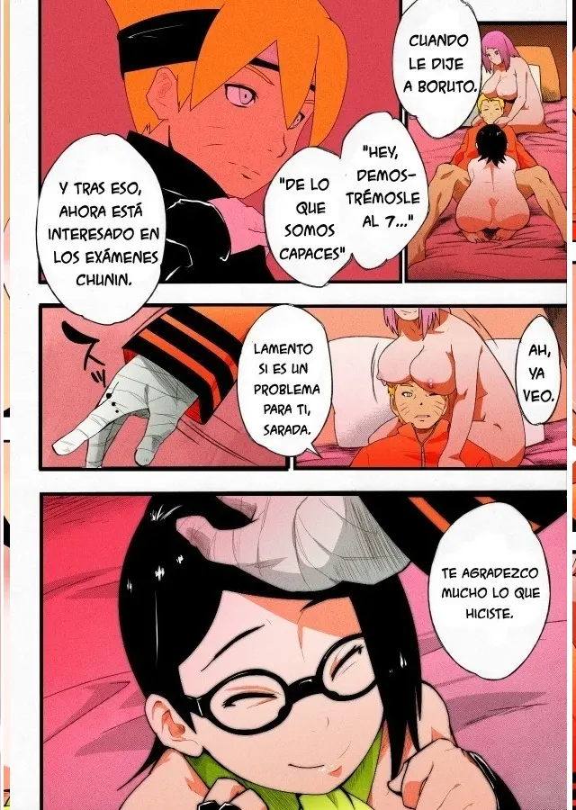Konoha Don Sakura Sarada y Naruto [Full Color]