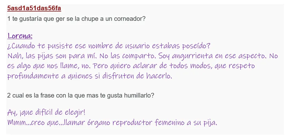 Las respuestas de mi novia infiel para ustedes!