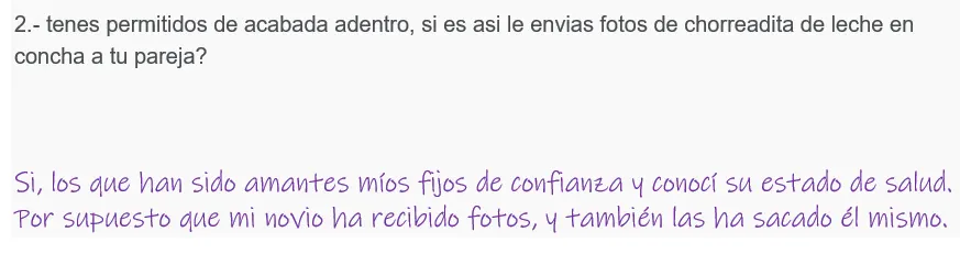 Las respuestas de mi novia infiel para ustedes!