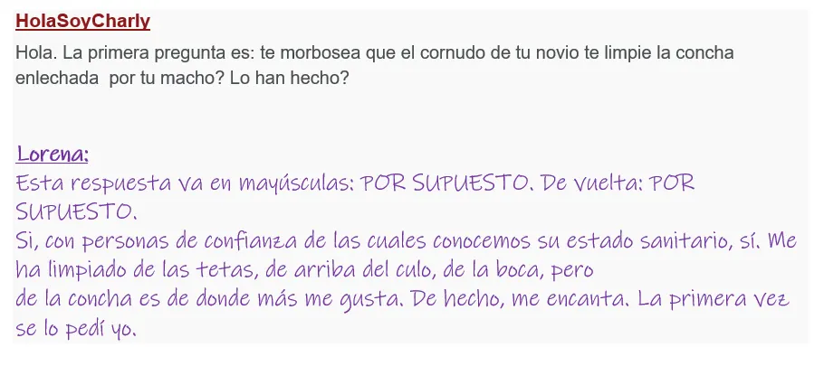 Las respuestas de mi novia infiel para ustedes!