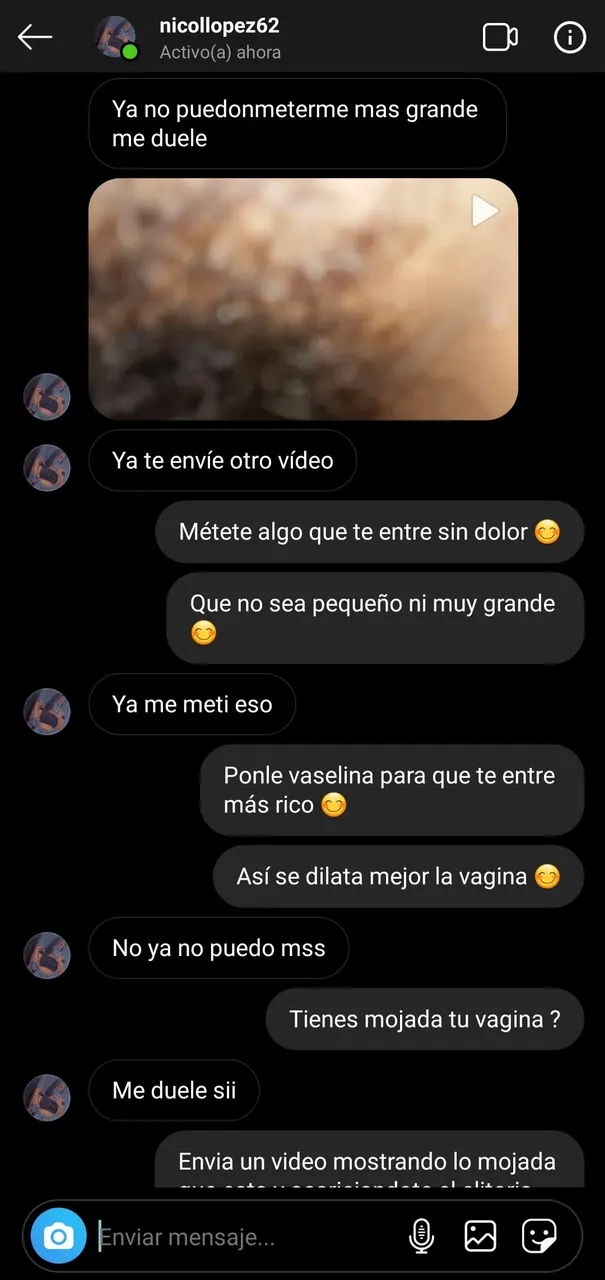 Nicol López putita recién 18+.