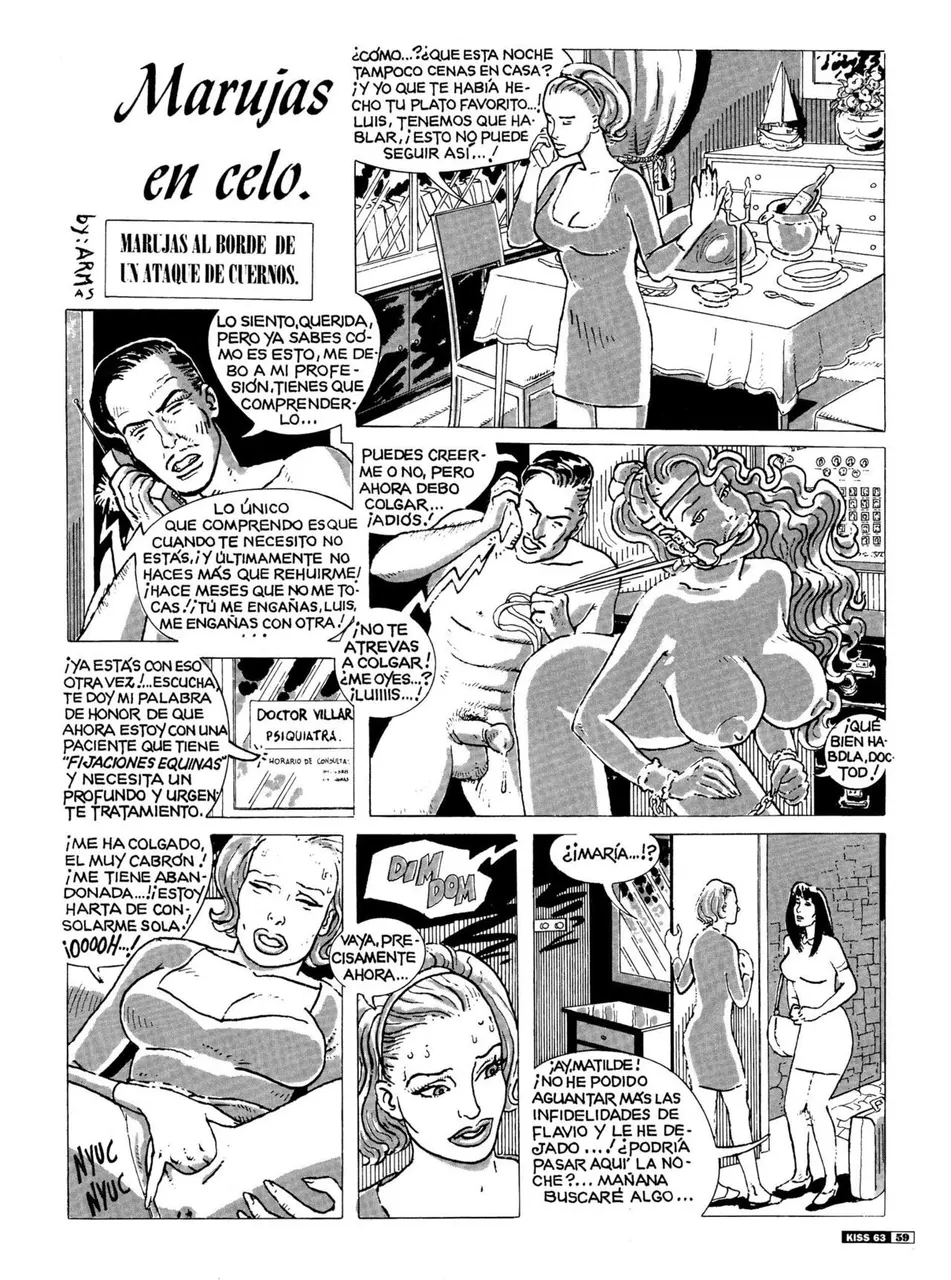 Maruja. Marcas al Borde de un Ataque de Cuernos.