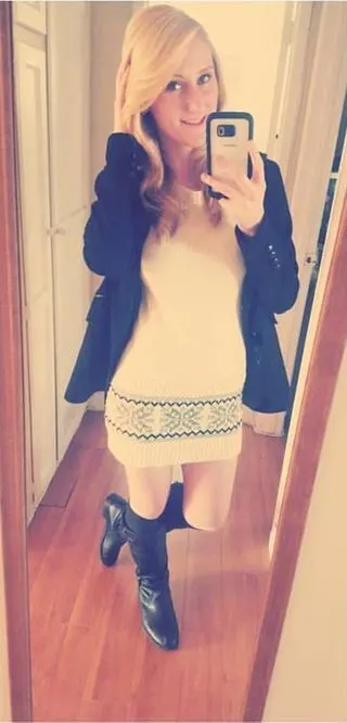 A la rubia se le filtraron las fotos en bolas