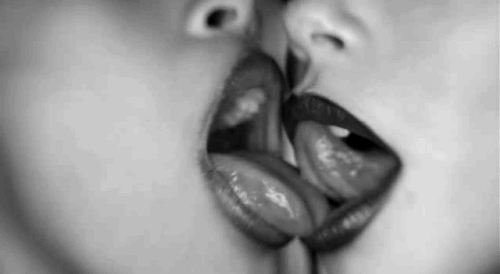 Lesbian kissing