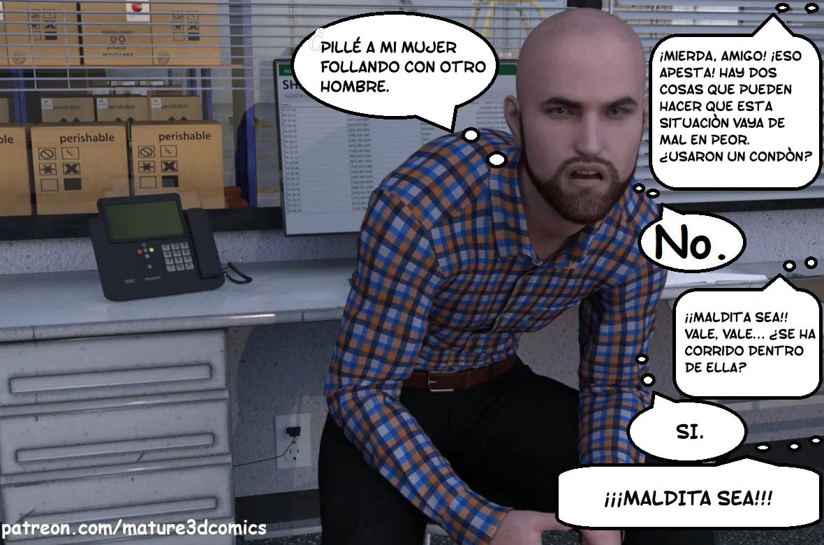 Caught In The Act - Chapter 2 [Mature3DComics].