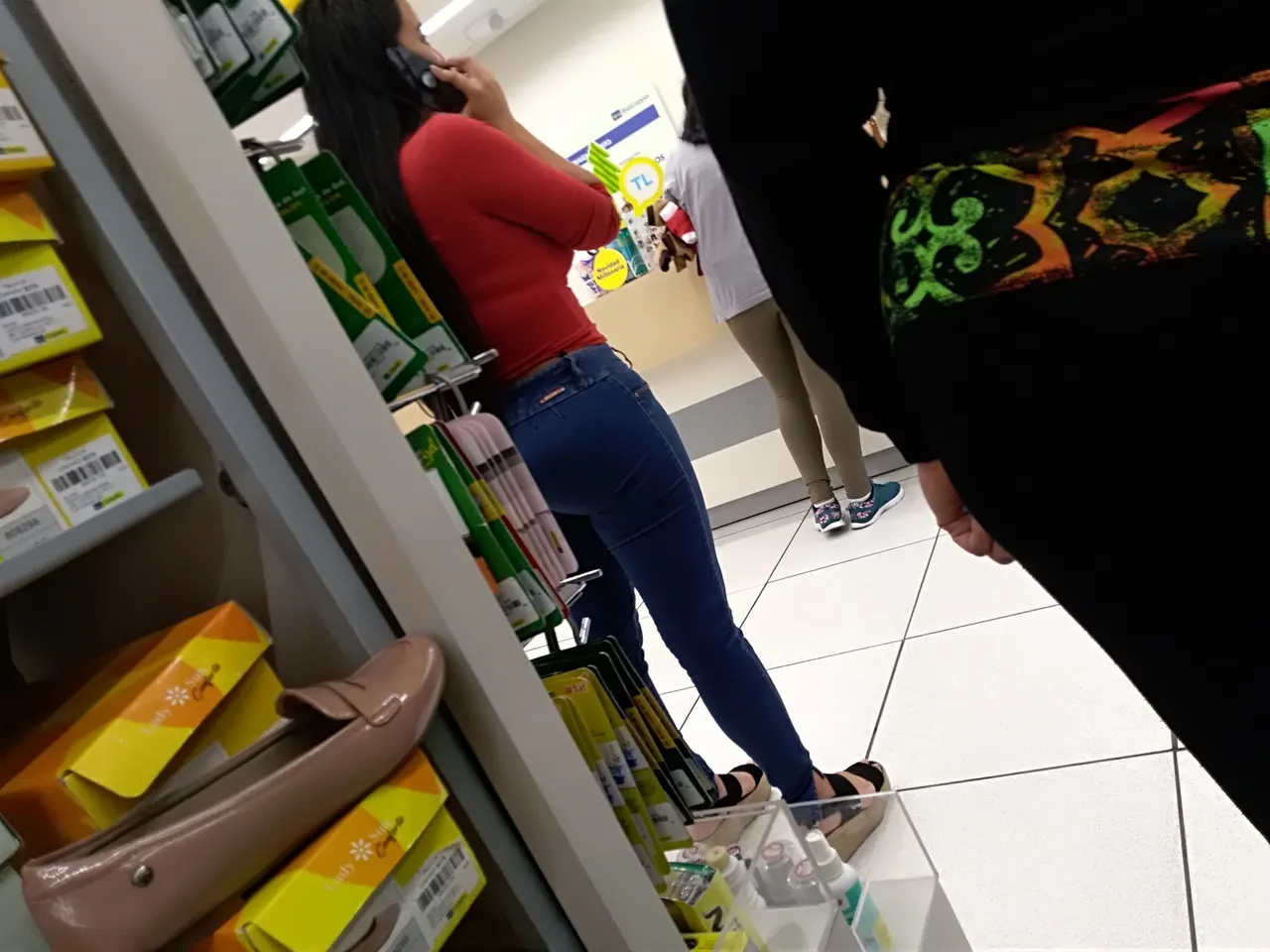 Nalgona en la cola del coppel