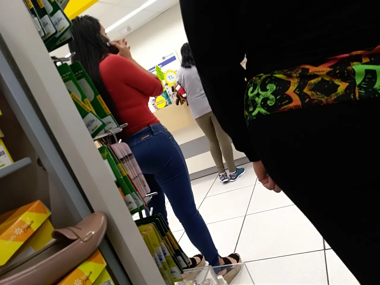 Nalgona en la cola del coppel