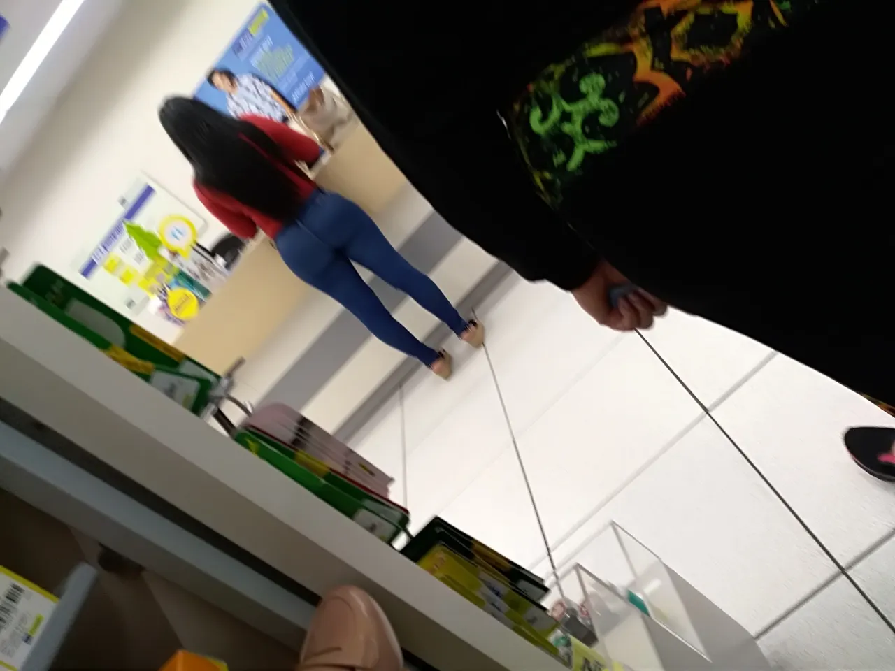 Nalgona en la cola del coppel