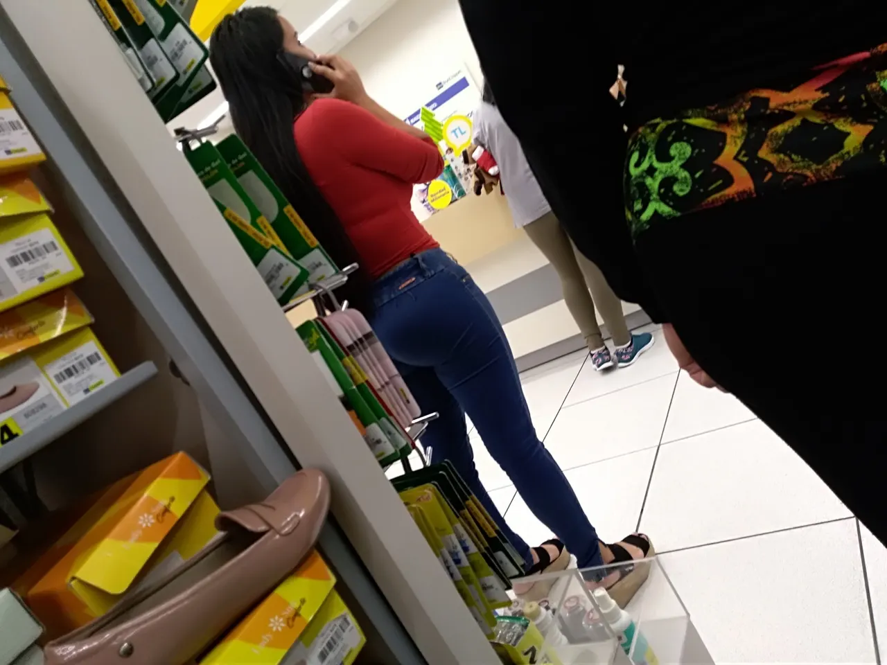 Nalgona en la cola del coppel