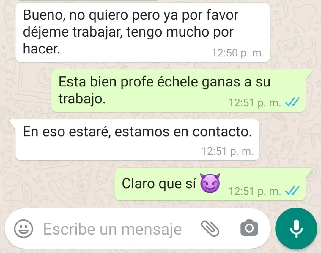 Esposa y profe
