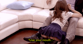 La nena se porta como puerca (gif)