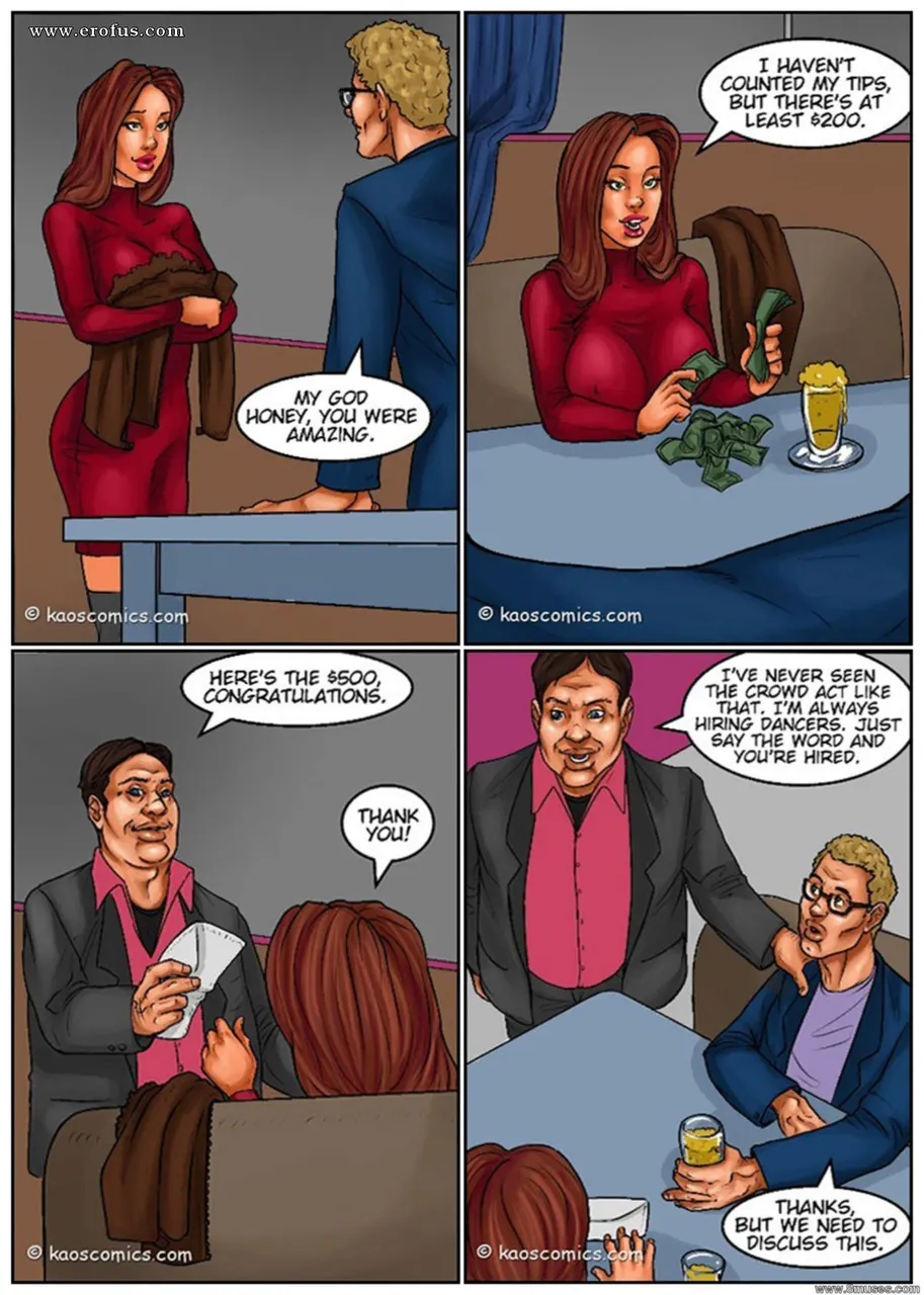 Recession Blues Wife Force To Strip - COMIC