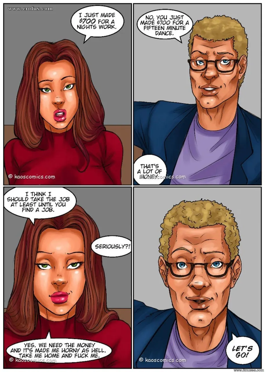 Recession Blues Wife Force To Strip - COMIC