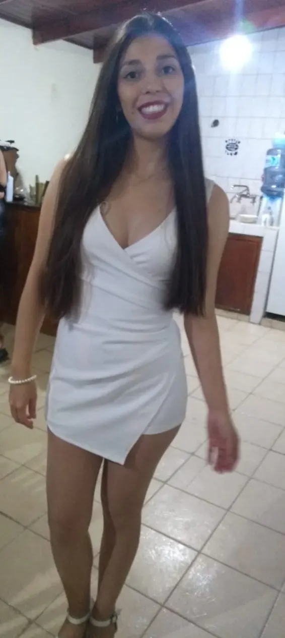 Mi novia y yo con el mismo vestido