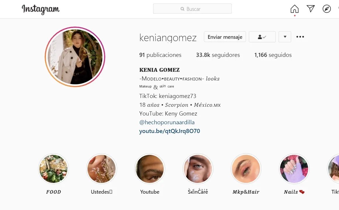Kenia Gomez, la puta influencer que engañó a su novio.
