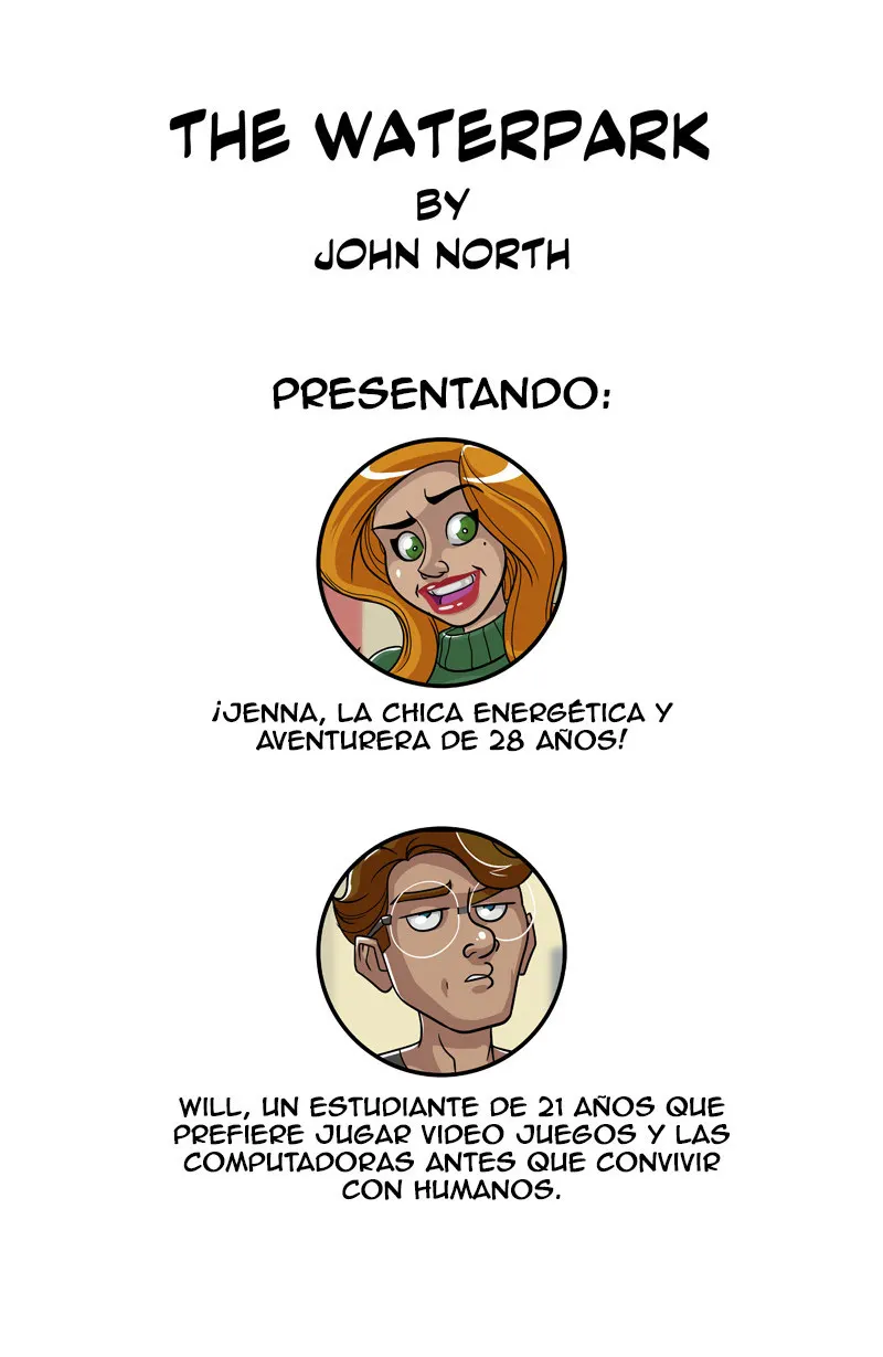 La diversión del parque acuático
