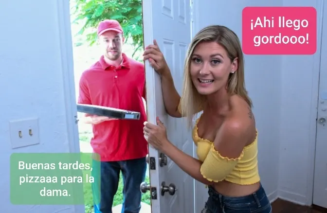 Fotonovela porno: "Un delivery para mi mujer" (#1)
