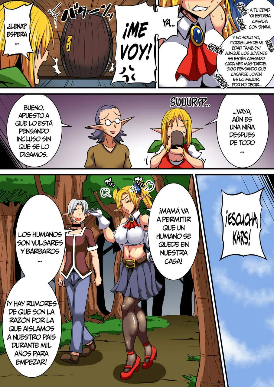 Elf Oyako to Pakopako Ibunka Kouryuu! ~Lena Hen~