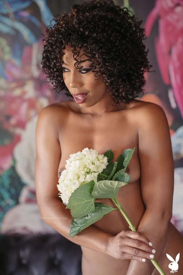 Misty Stone en Playboy (febrero 2021)