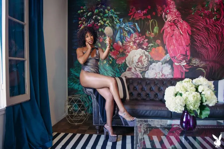 Misty Stone en Playboy (febrero 2021)