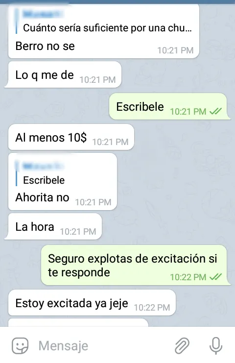 Mi esposa está caliente con un amigo ( Chat Capturas)