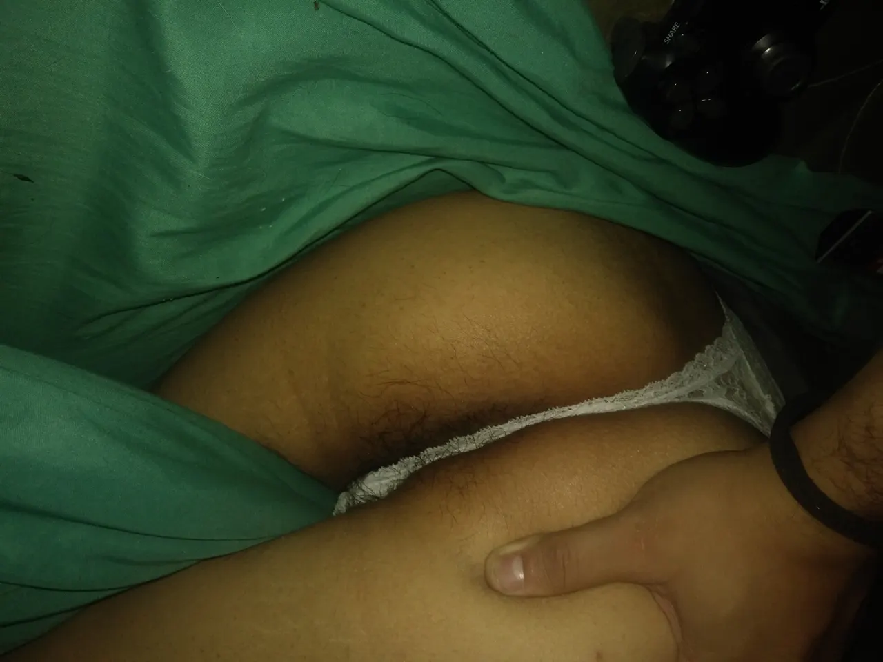 Novia en tanga