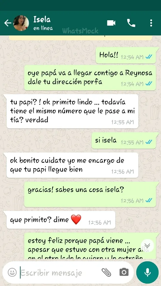 Isela vacío los huevos de mi padre por amor