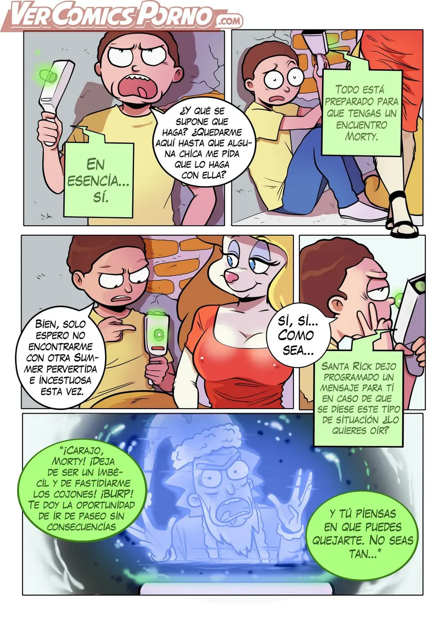 Rick &amp; Morty - Viaje de Placer 3 (Comic sin censura)