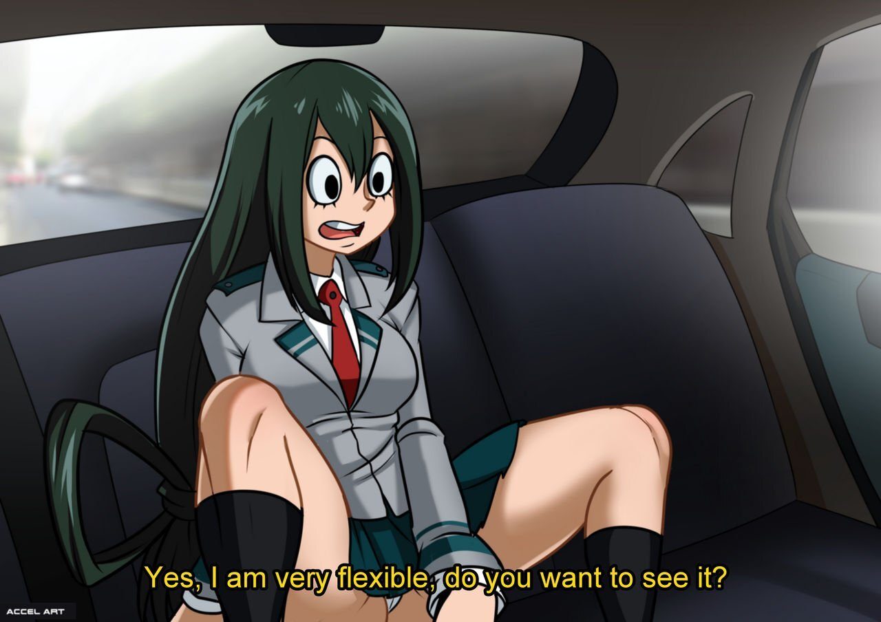 Tsuyu asui en el waifu taxi