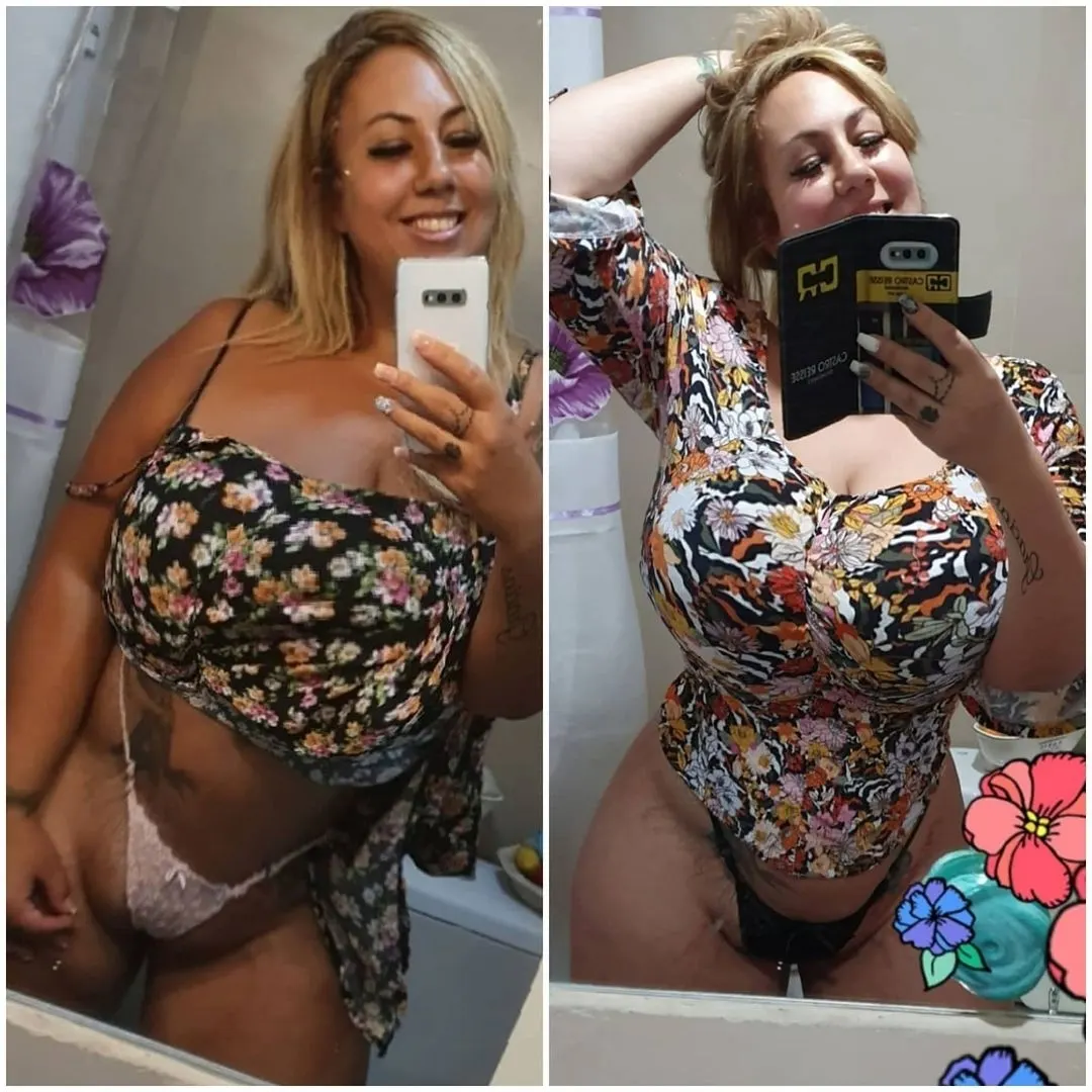 Rubia tetona y calienta pija.